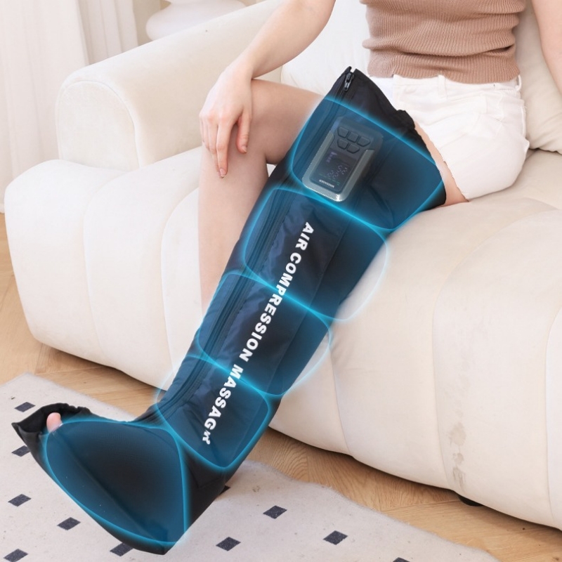 Professional Air Compression Leg Massager 360° 3D Airbag Boots, Improve Circulation & Relieve Fatigue