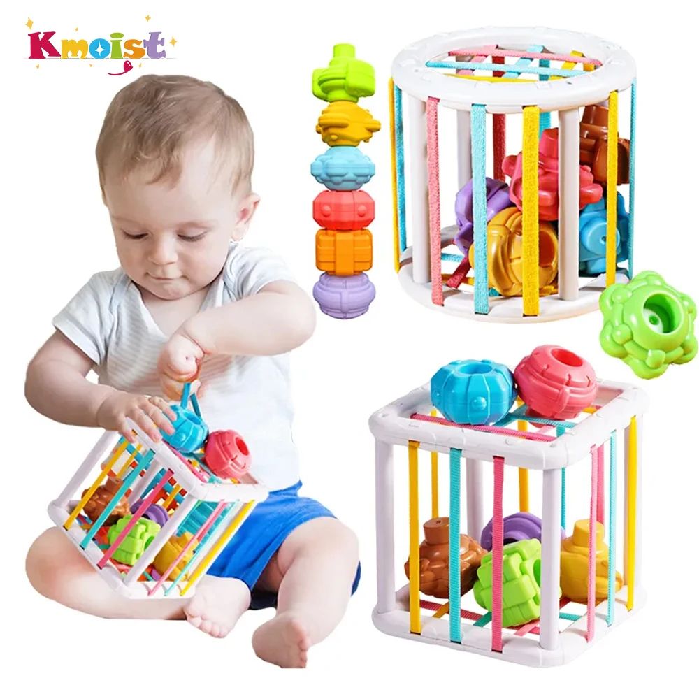 Montessori Shape Sorting Blocks Toy