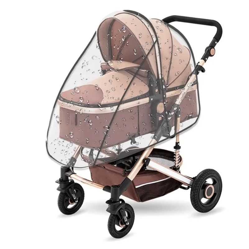 Universal Stroller Rain Cover Transparent Windproof Waterproof Baby Weather Shield