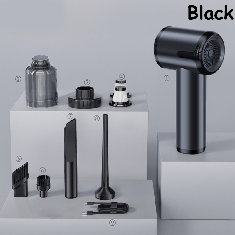 Portable Wireless Vacuum Cleaner, PA Blow Suck Pump, Super Powerful Car Vacuum Charge