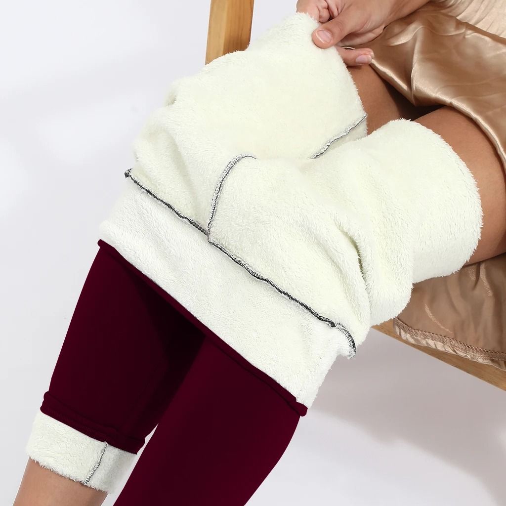 Women's Winter Plus Velvet Warm Leggings | High Waist Stretch Casual Thick Tights