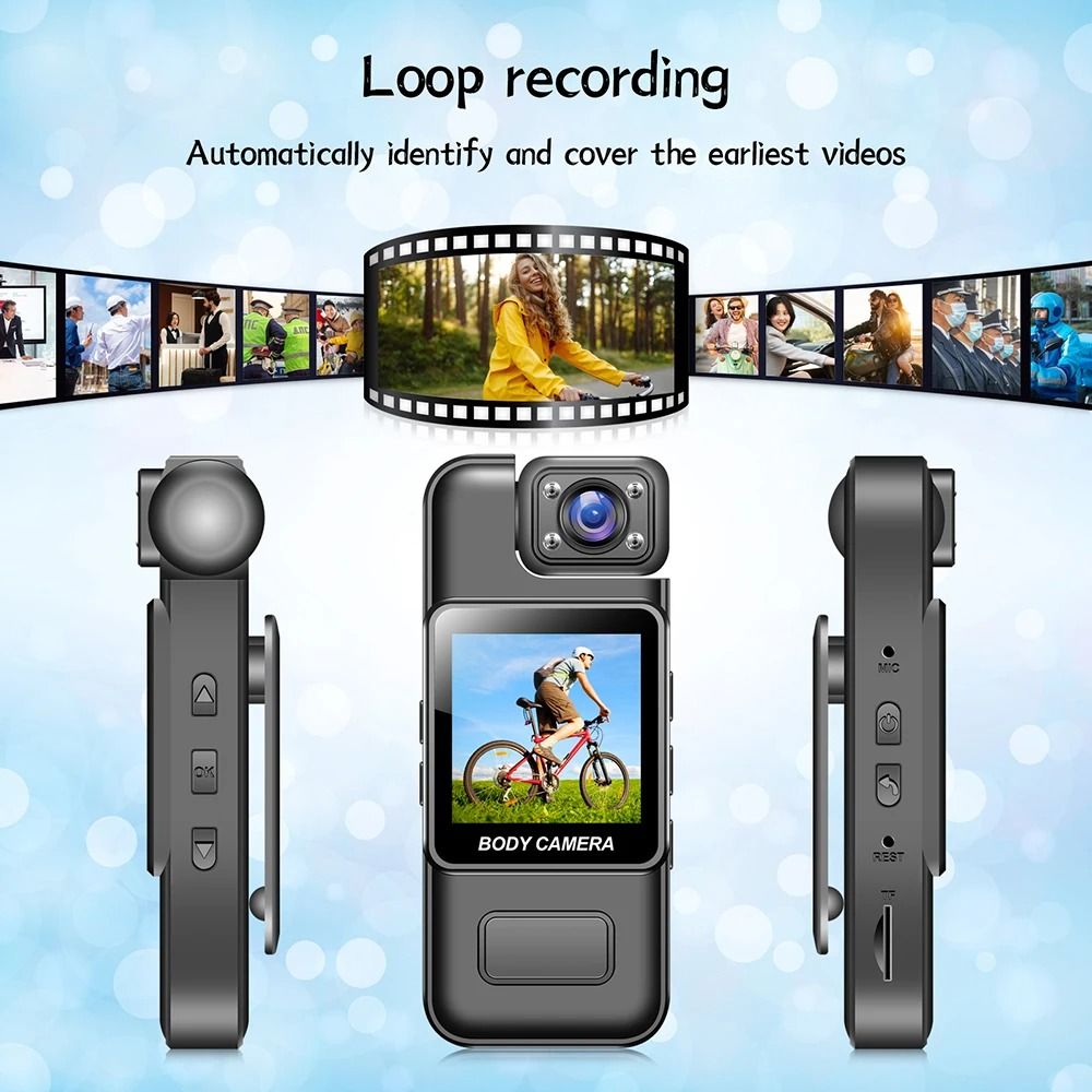 Mini HD Body Camera with Night Vision and Optional WiFi