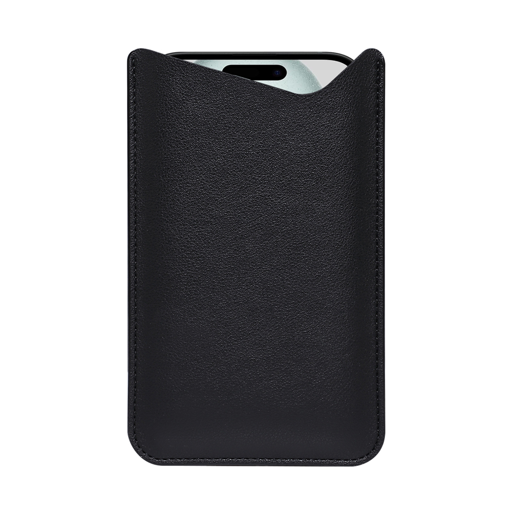 Universal Leather Phone Pouch Crossbody Bag Secure PU Phone Holder