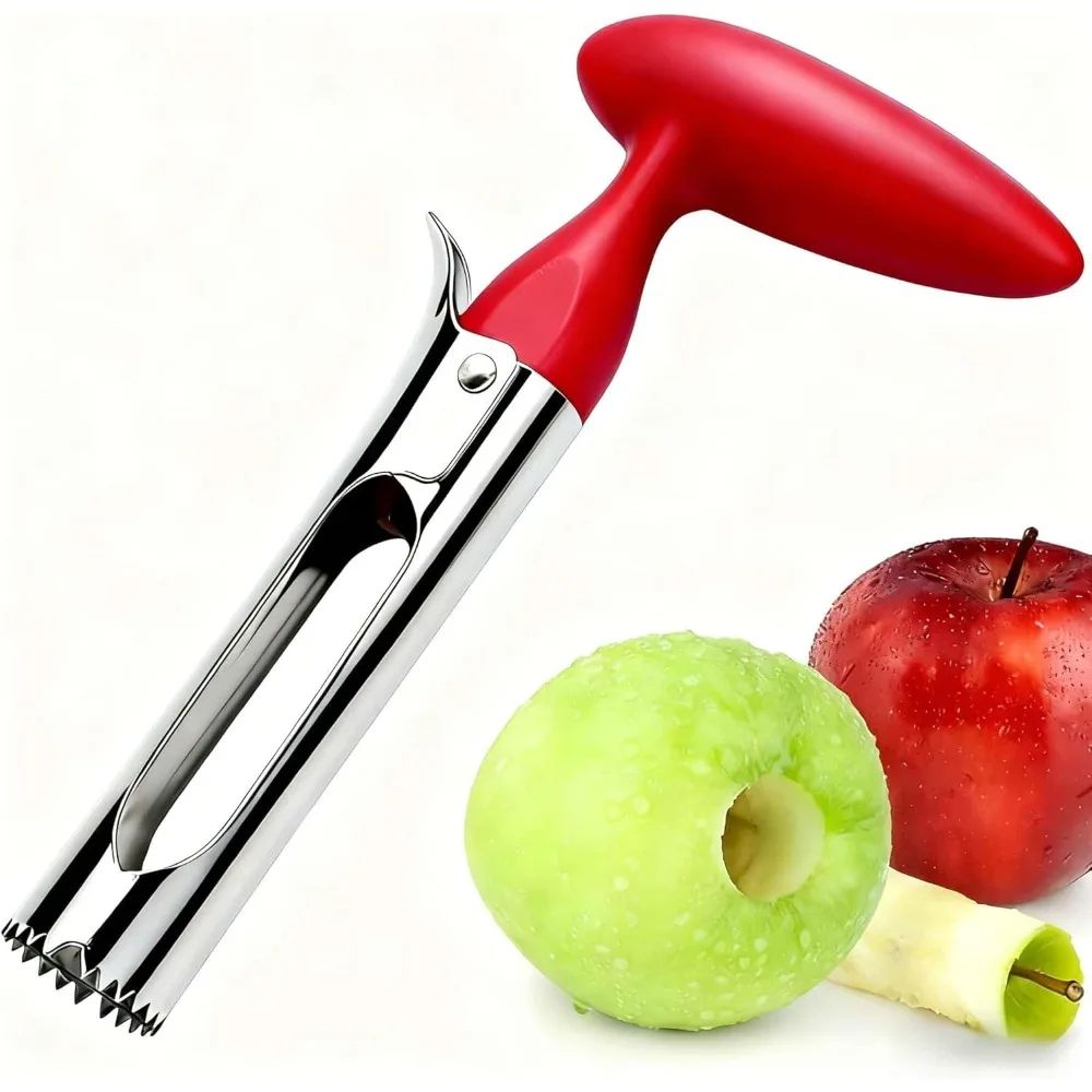 Stainless Steel Apple Corer Tool – Easy-Grip Fruit Corer for Fast, Clean Apple Prep