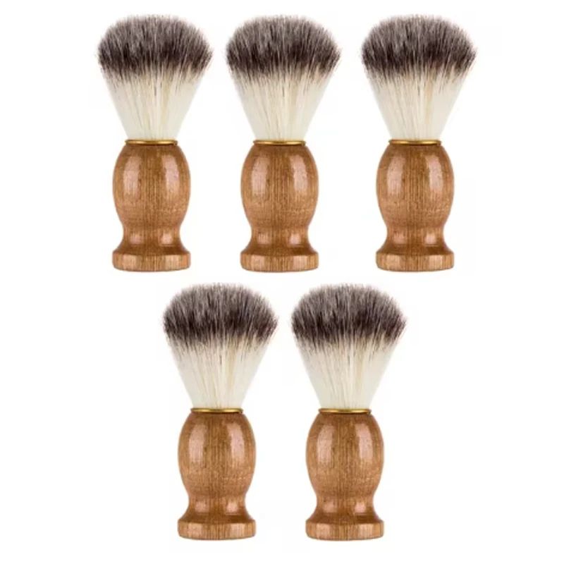 Premium Badger Hair Shaving Brush with Wooden Handle – Classic Men Beard & Lather Brush