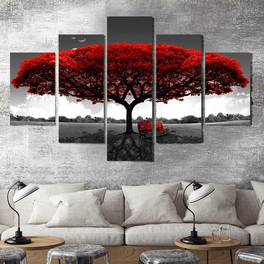 Landscape Canvas Wall Art Set, Modern Living Room Decor Paintings