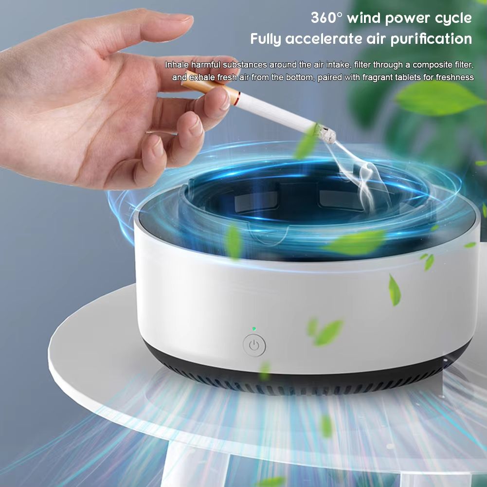 Smart Ashtray Air Purifier For Smoke And Odor Removal