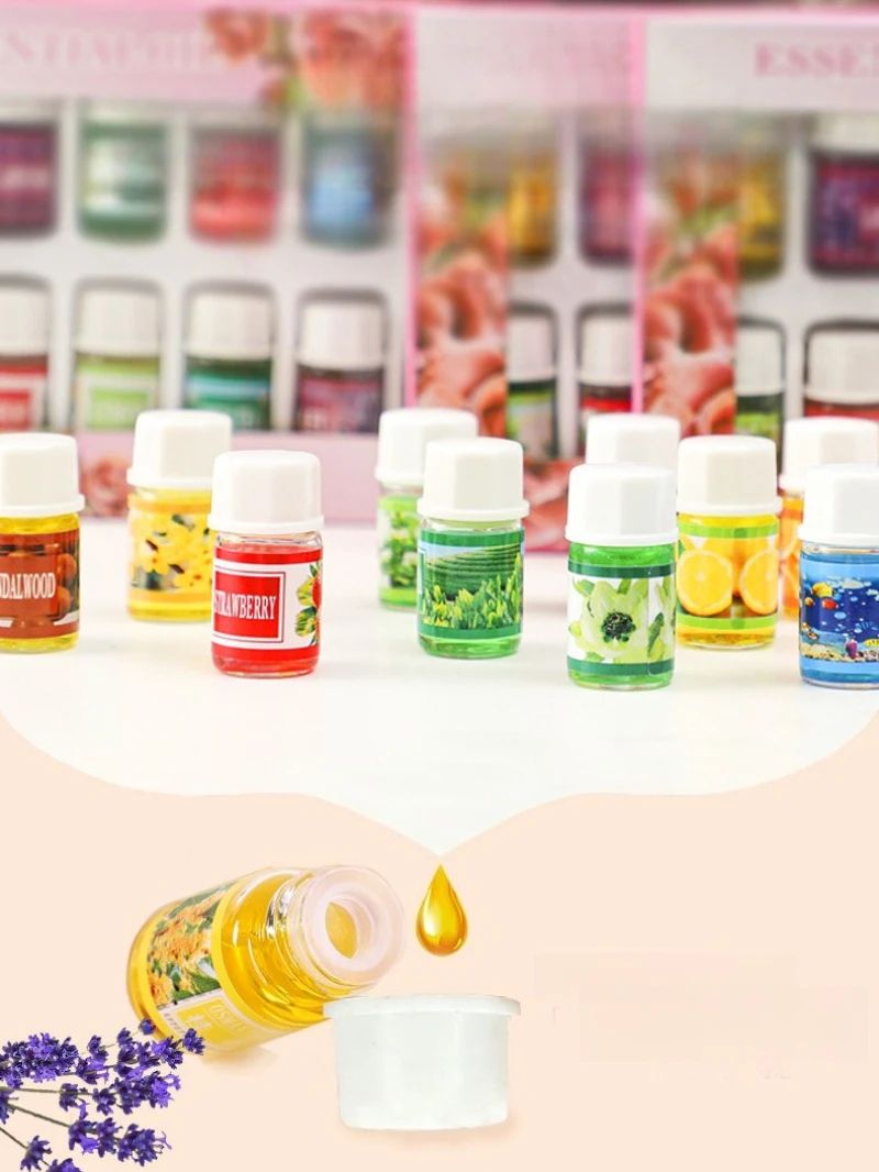 Natural Essential Oil Set – 3ml Aromatherapy Fragrance Oils for Diffuser, Humidifier & Home