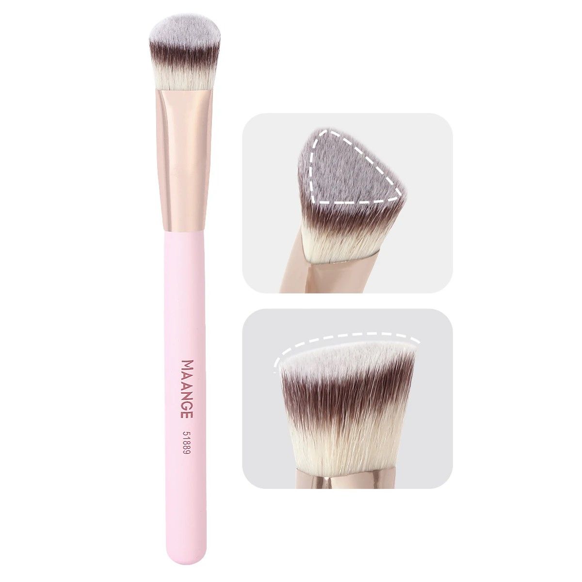MAANGE Precision Triangle Under-Eye Concealer & Foundation Brush