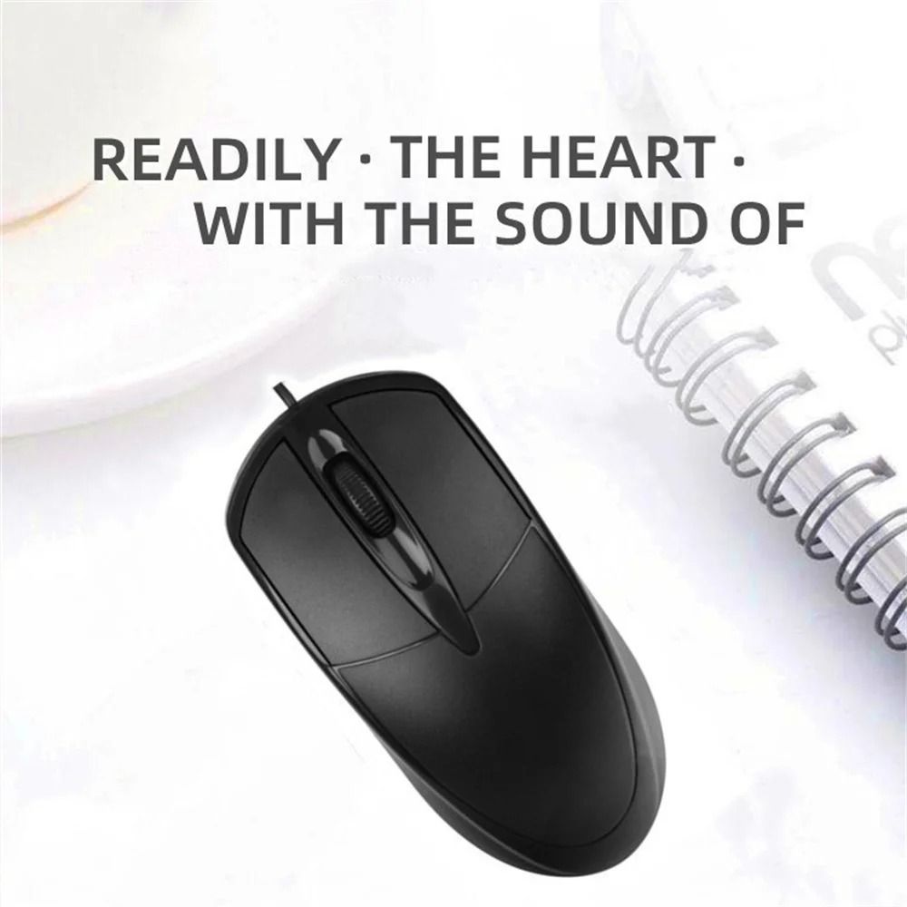Ergonomic USB Optical Wired Computer Mouse