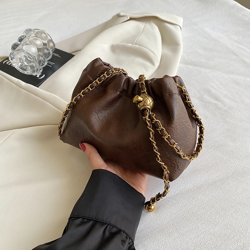Stylish Women Chain Shoulder Bag, Versatile Crossbody Hobo Tote, Sling Satchel, Casual Girl Purse