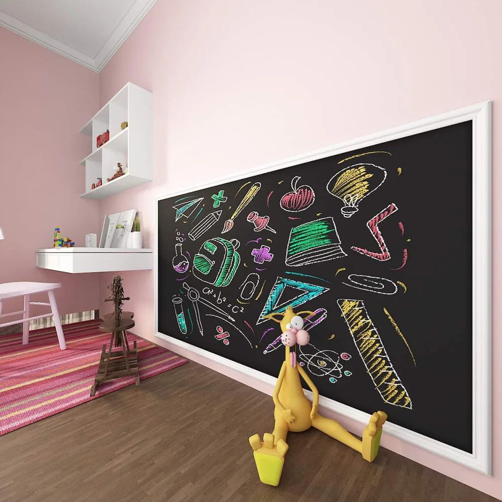 Peel & Stick Chalkboard Wall Sticker Roll for Kids & Home Creativity