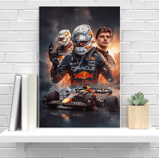 Verstappen F1 Canvas Poster Formula 1 Racing Wall Art Decor