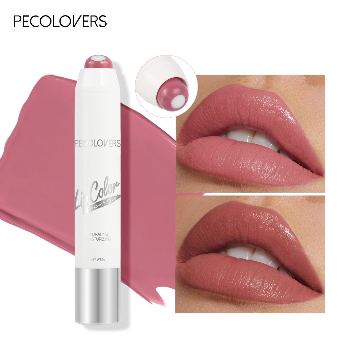 Moisturizing Rotating Lip Gloss Pen – Long Lasting Waterproof Gloss Lipstick