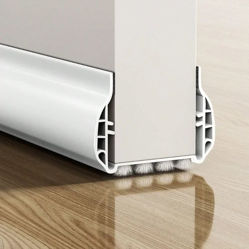 Home Door Gap Sealer, PVC Wool Door Bottom Strip, Mute Noise Reduction, Draft Stopper