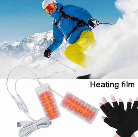 Electric USB Glove Heater Pad Carbon Fiber Heating Film Hand and Foot Warmer for Winter