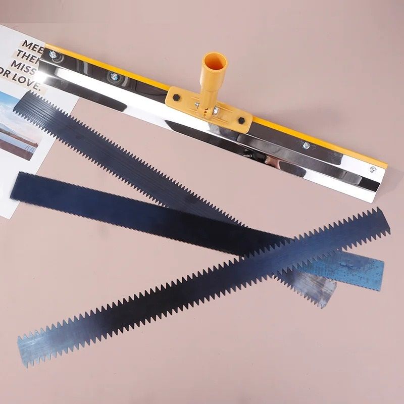 Self Leveling Floor Scraper Tool with Adjustable Tooth Heights