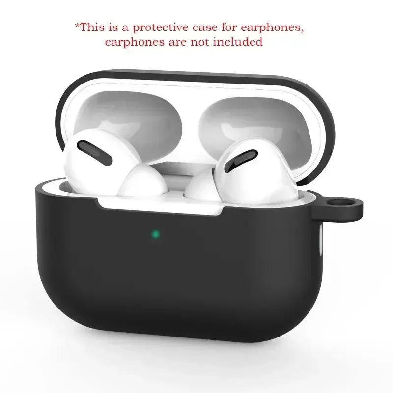 AirPods Pro Silicone Case Solid Color Protective Cover for Apple Bluetooth Headsets