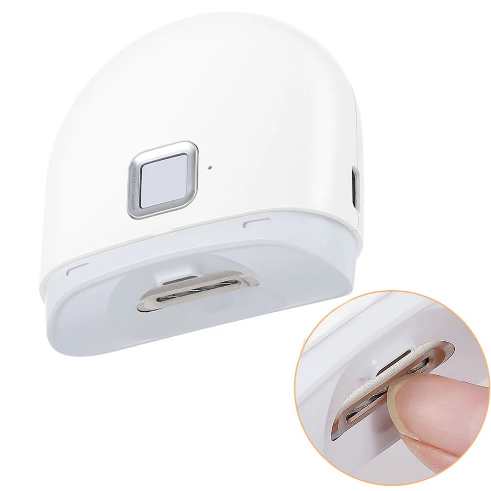 Electric Nail Clipper Automatic Nail Trimmer Safe Rechargeable Manicure Tool