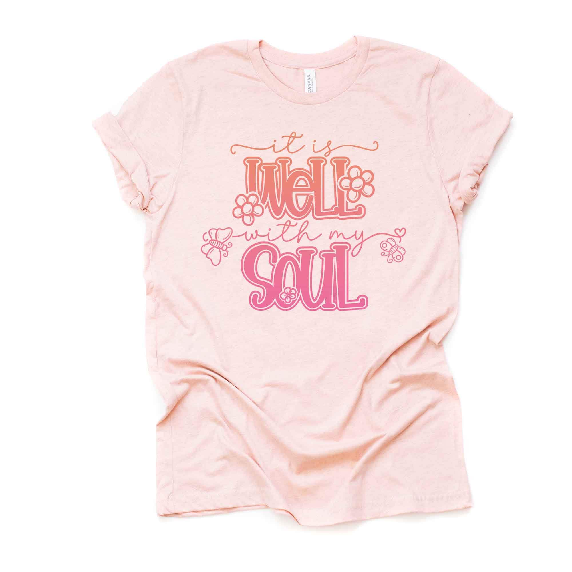 It Is Well With My Soul Christian Tee - Unisex Hymn Shirt