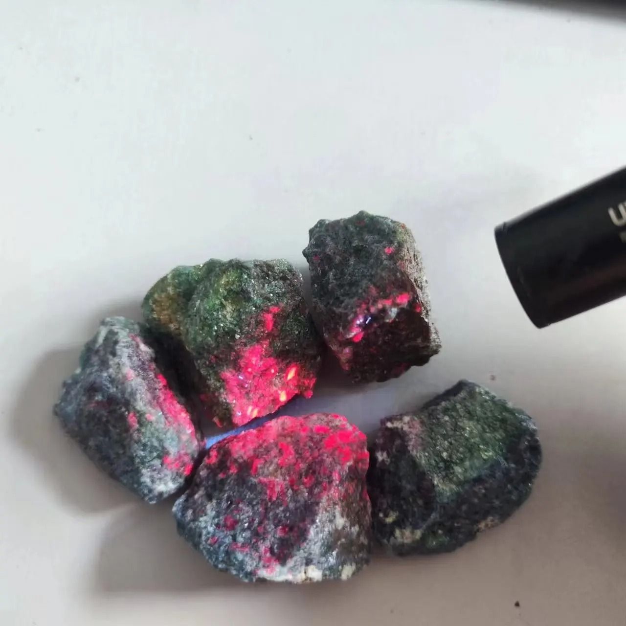 Natural Raw Emerald, Sapphire & Ruby Specimens | UV Fluorescent Mineral Gemstones