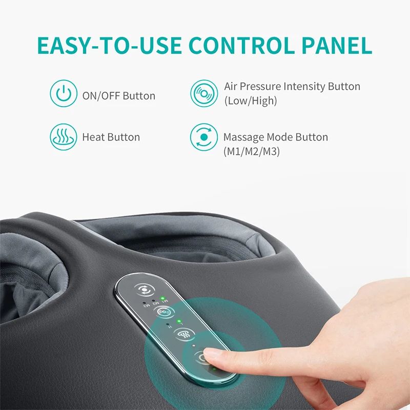 Ultimate Deep-Relax Foot Massager Machine - Shiatsu Kneading, Air Compression & Heat Therapy