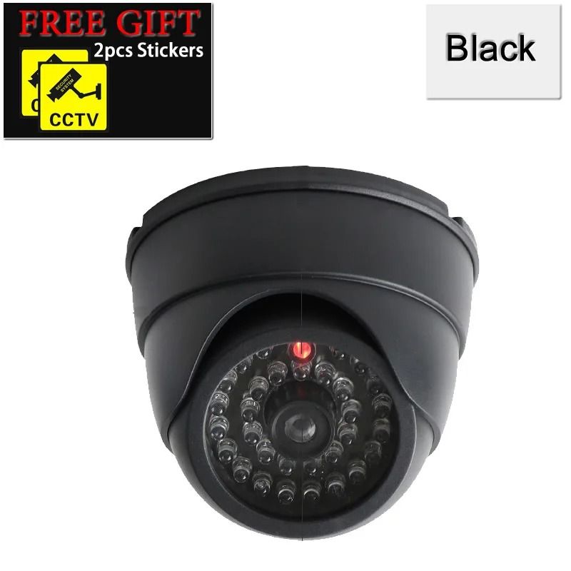 Dummy Dome CCTV Camera with Flashing LED Security Decoy