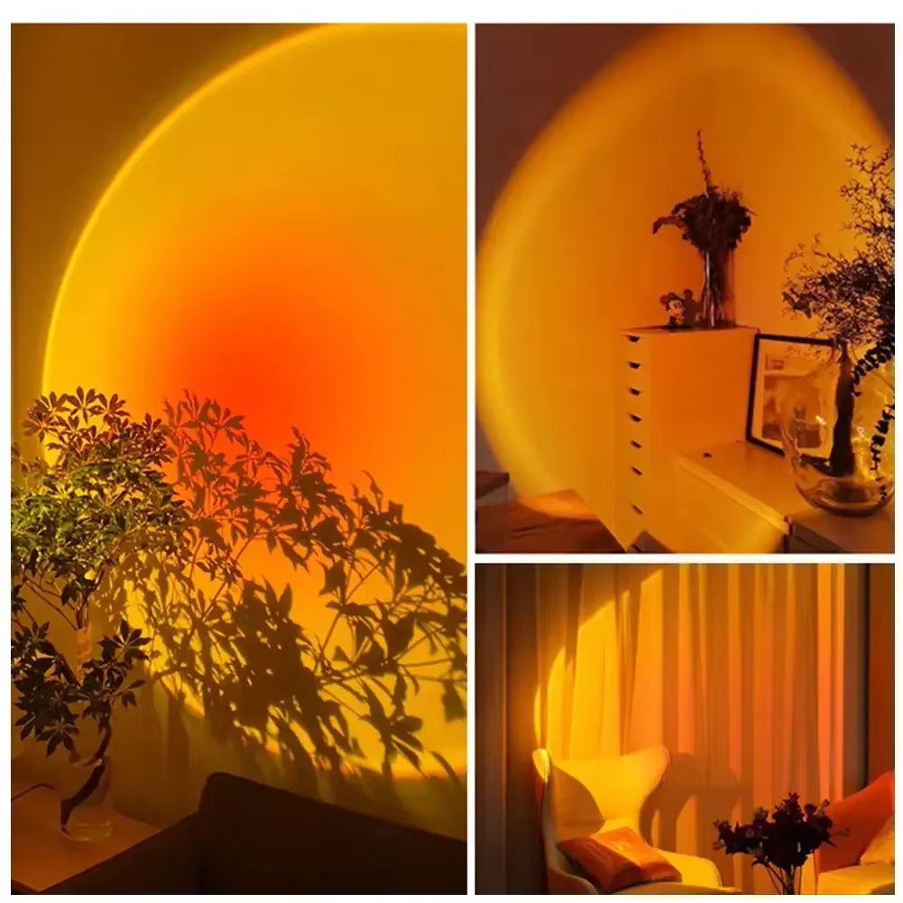 Astronaut Robot LED Sunset Projection Lamp Rechargeable Mood Light