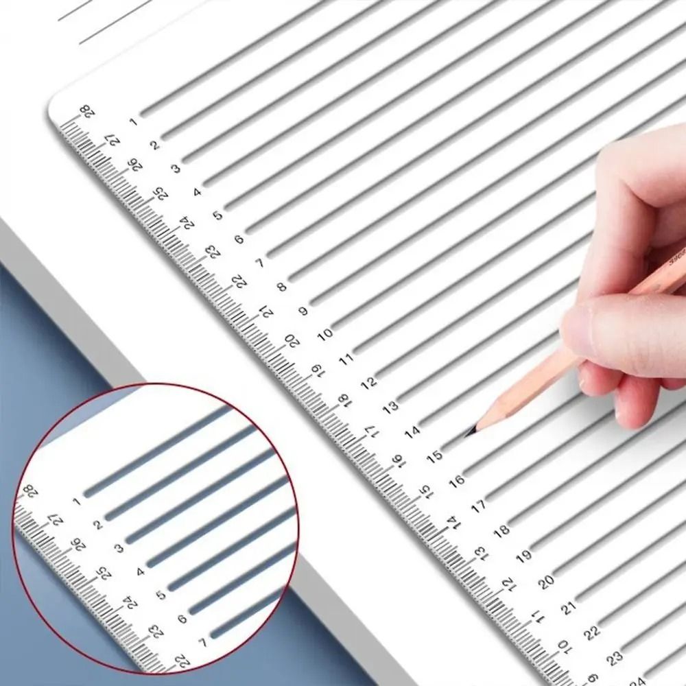 Calligraphy Stencil Ruler – Transparent Straight-Line Template – High-Yield Calligraphic Interaction Hub