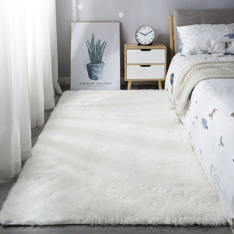 Soft Shaggy Area Rug Plush Fluffy Carpet Non Slip Bedroom and Living Room Floor Mat