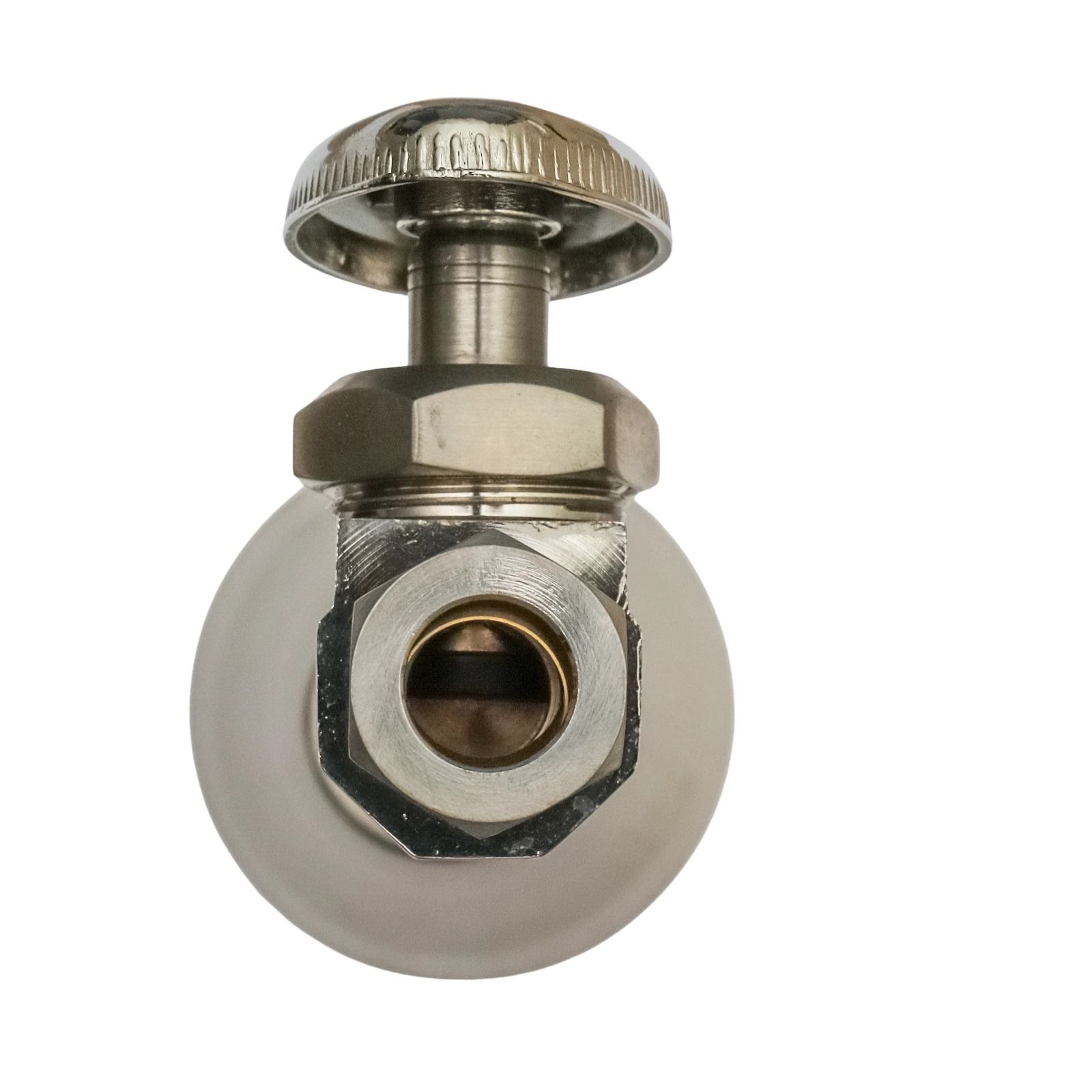Copper Sweat Compression Straight Stop Valve with Bell Flange