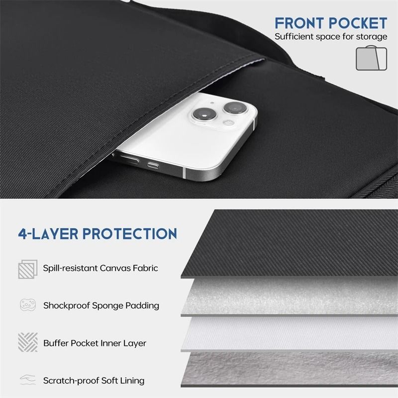Waterproof Shockproof Handle Laptop Sleeve Case