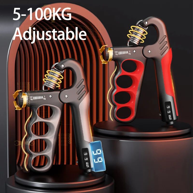 Premium Adjustable Hand Grip Strengthener & Grip Strength Trainer (5–150 kg Resistance)
