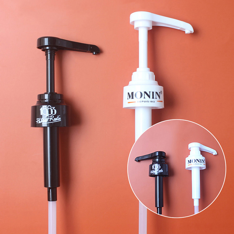Syrup Bottle Nozzle Pump Durable Plastic Push-type Pressure Oil Sprayer for Kitchen Liquid Dispenser Bottle Head Replace