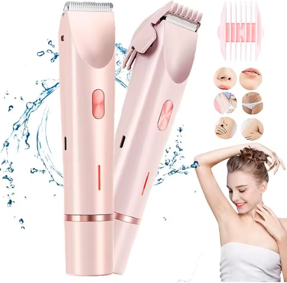 Women 2 in 1 Dual Head Electric Shaver and Trimmer