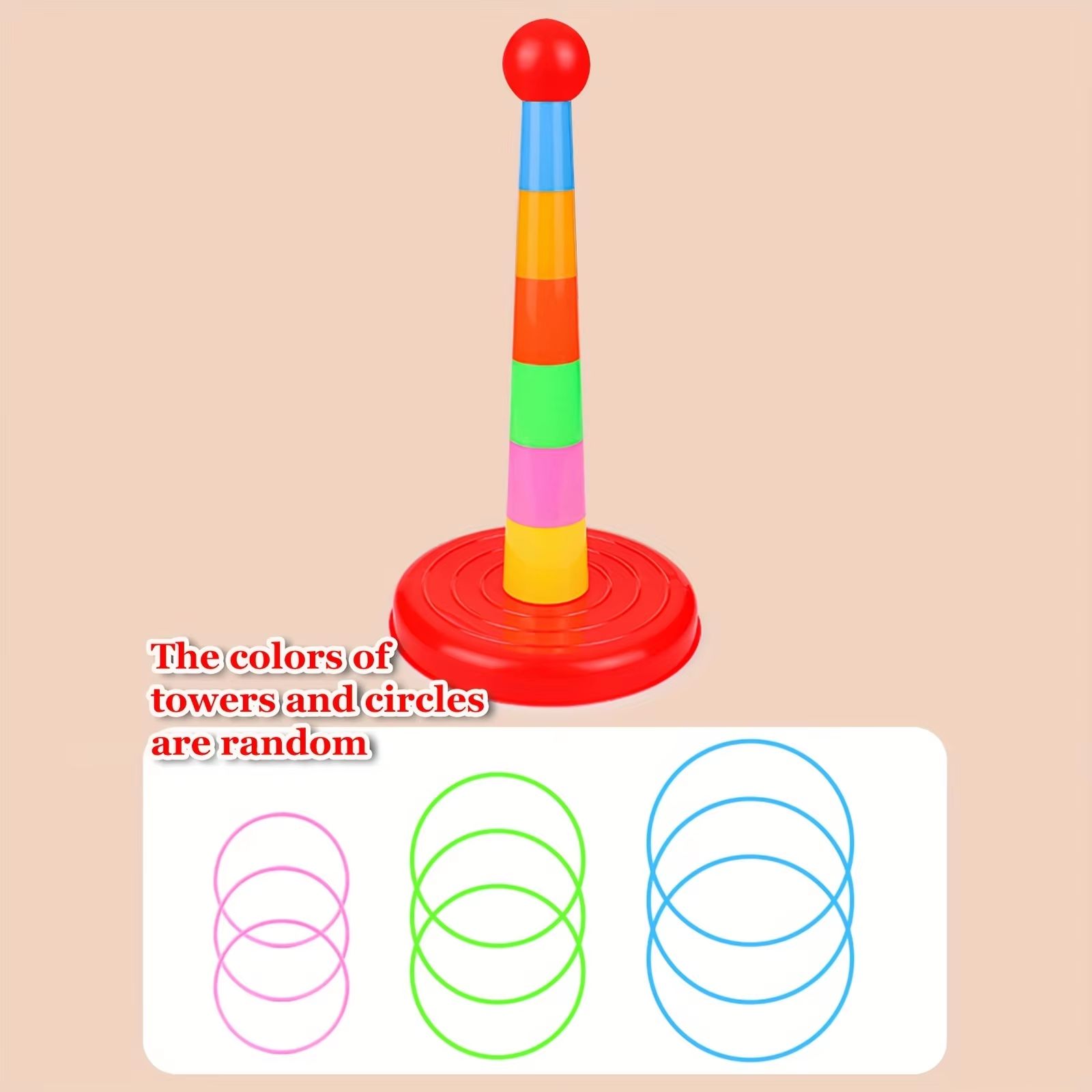 FunTower Ring-Toss Parent-Child Interactive Game Set