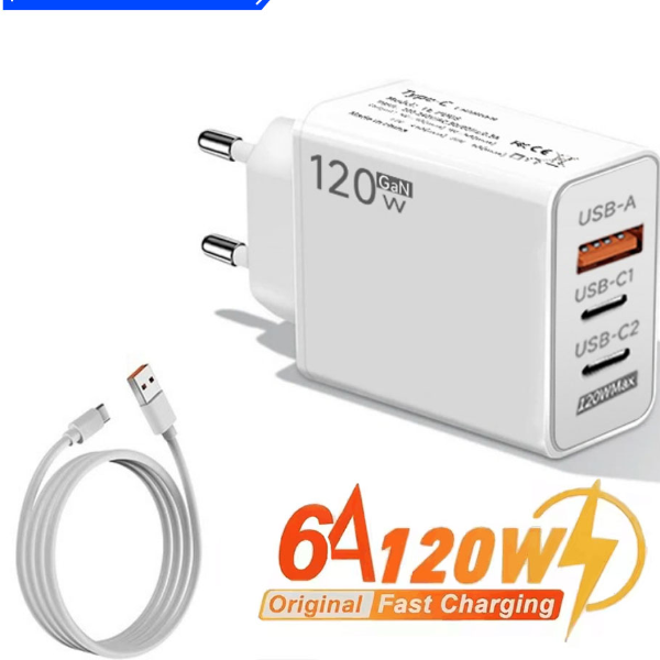 USB C Fast Charging Wall Charger Quick Charger Type C Cable Ports