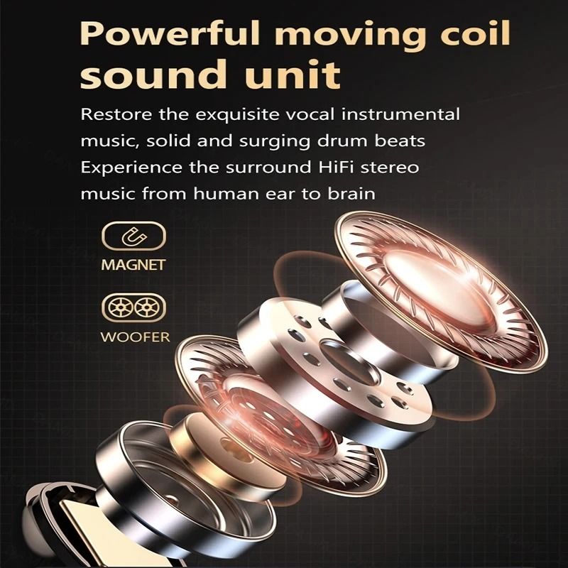 Wireless Bluetooth Headset 5.3 with IPX5 Waterproof & HiFi Stereo
