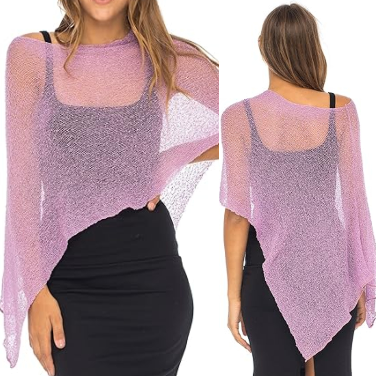 Women Knit Cover-ups Summer, Loose Pullover Smock Crop Tops, Autumn See-through Irregular, Summer Beach Bikinis Cover Up