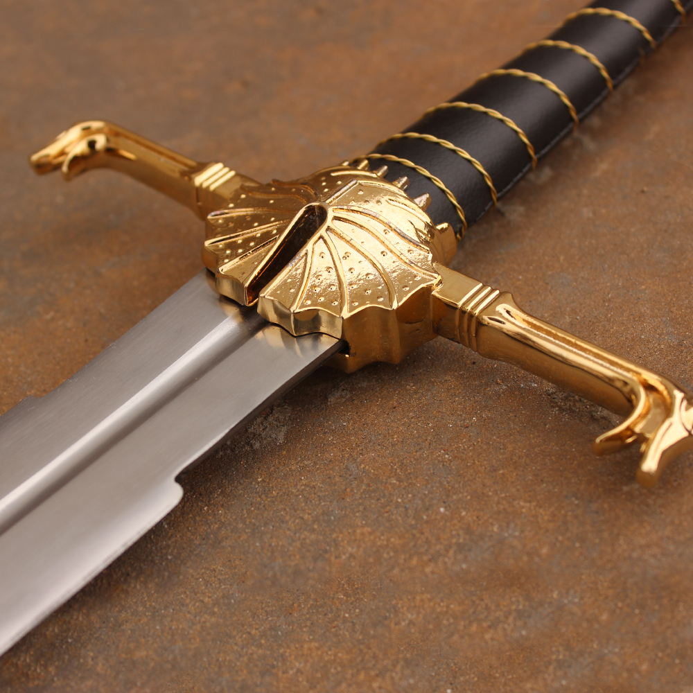 Blackfyre Aegon Targaryen Sword From House of the Dragon Replica Sword Game of Thrones Cosplay Sword Gold Edition