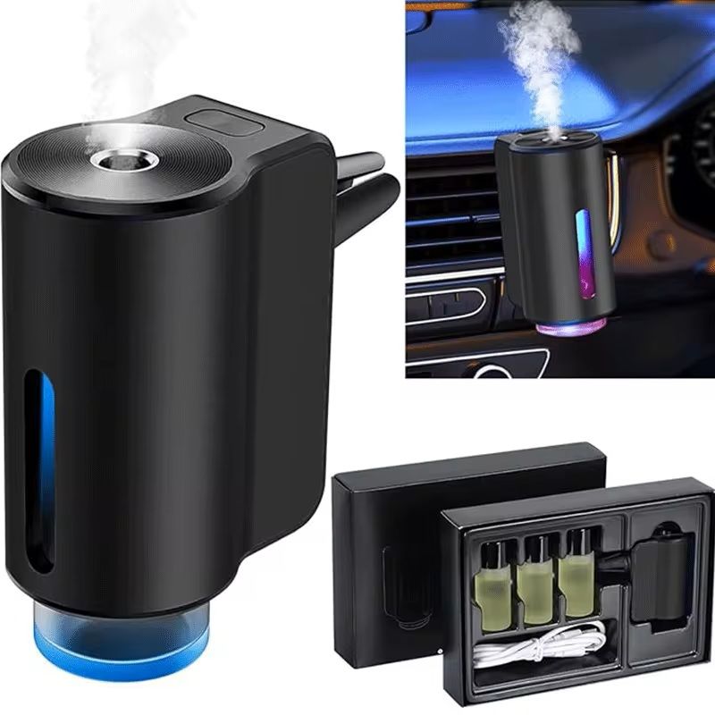 Rechargeable Car Air Freshener with Adjustable Fragrance Levels