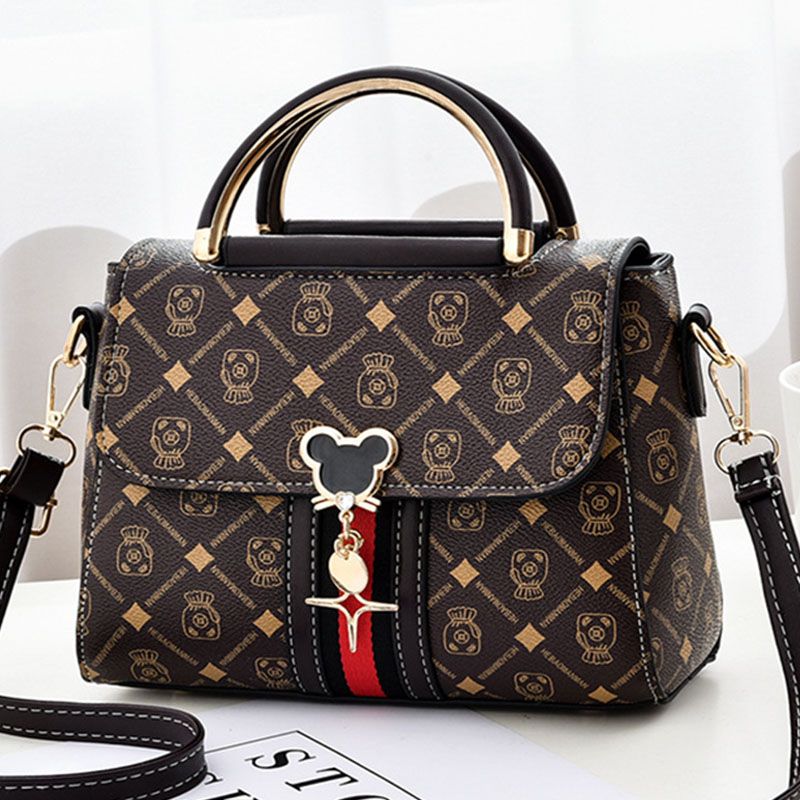 Tote Luxury Designer Handbag, Women Handbags Leather, New Shoulder Bag Women, Printed Monogram Single Shoulder Bag
