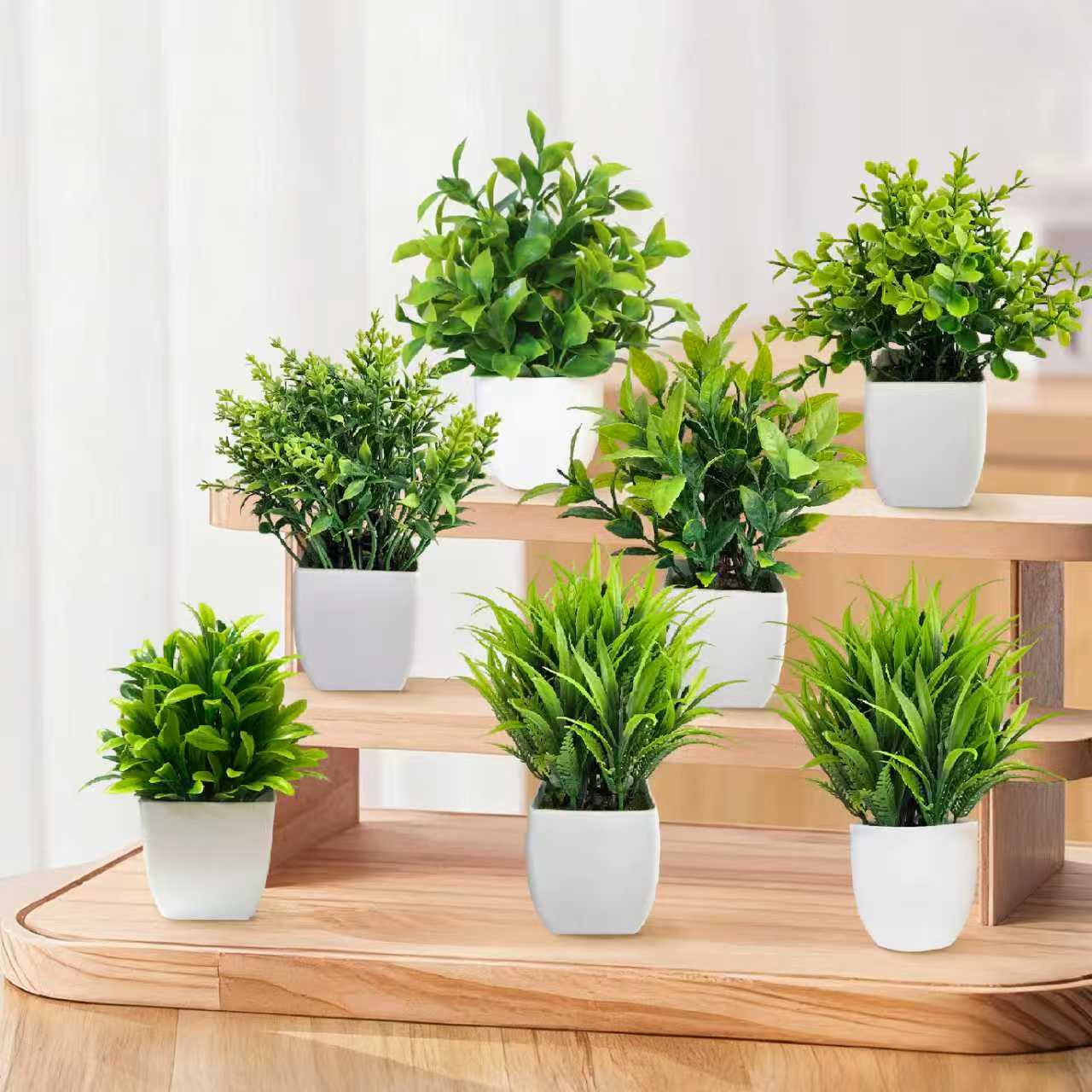 Artificial Christmas Tree, Green Potted Plants, DIY Room Decor