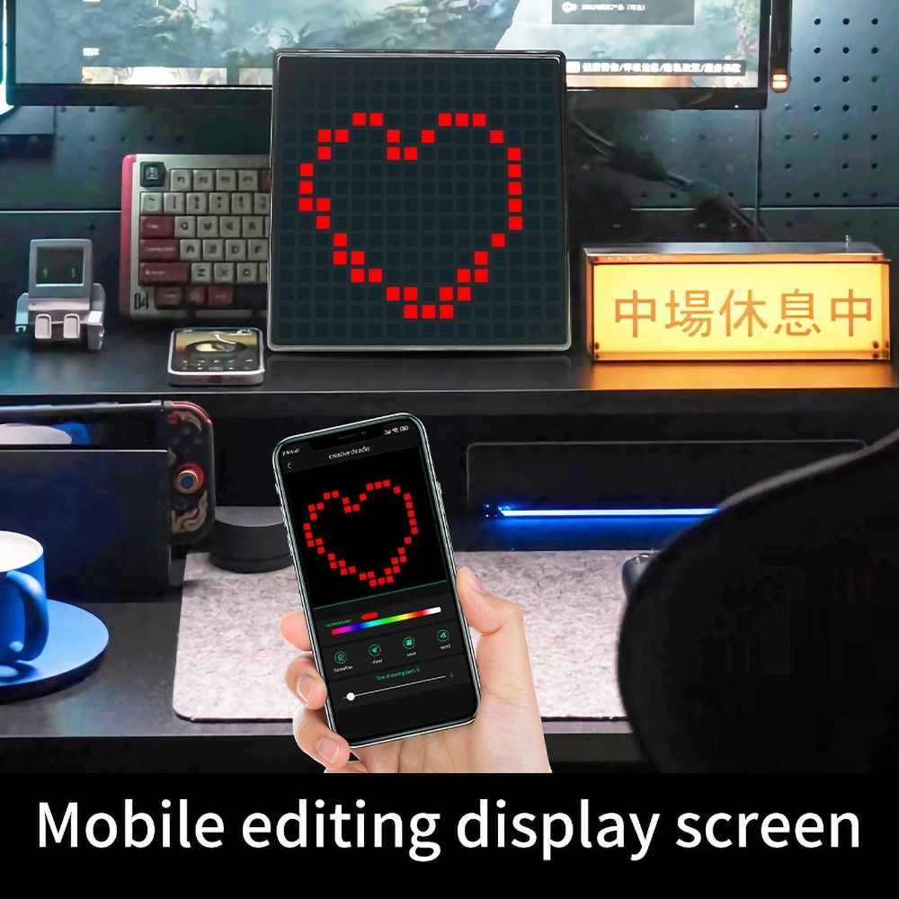 DIY LED Pixel Display RGB Panel Lamp Programmable Pixel Art Digital Screen
