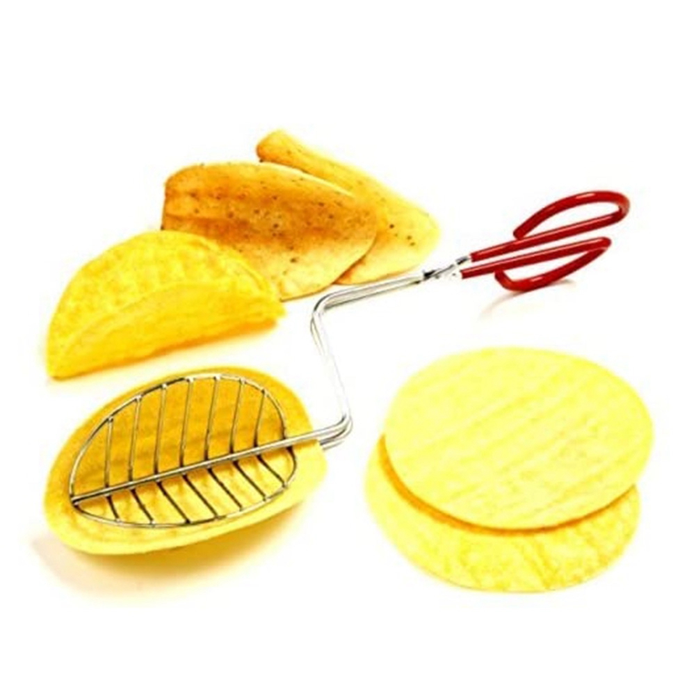 Fried Taco Shell Maker Mold Press, Crisp Shell Deep Frying Kitchen Tools, Easy Taco Cooking Gadget