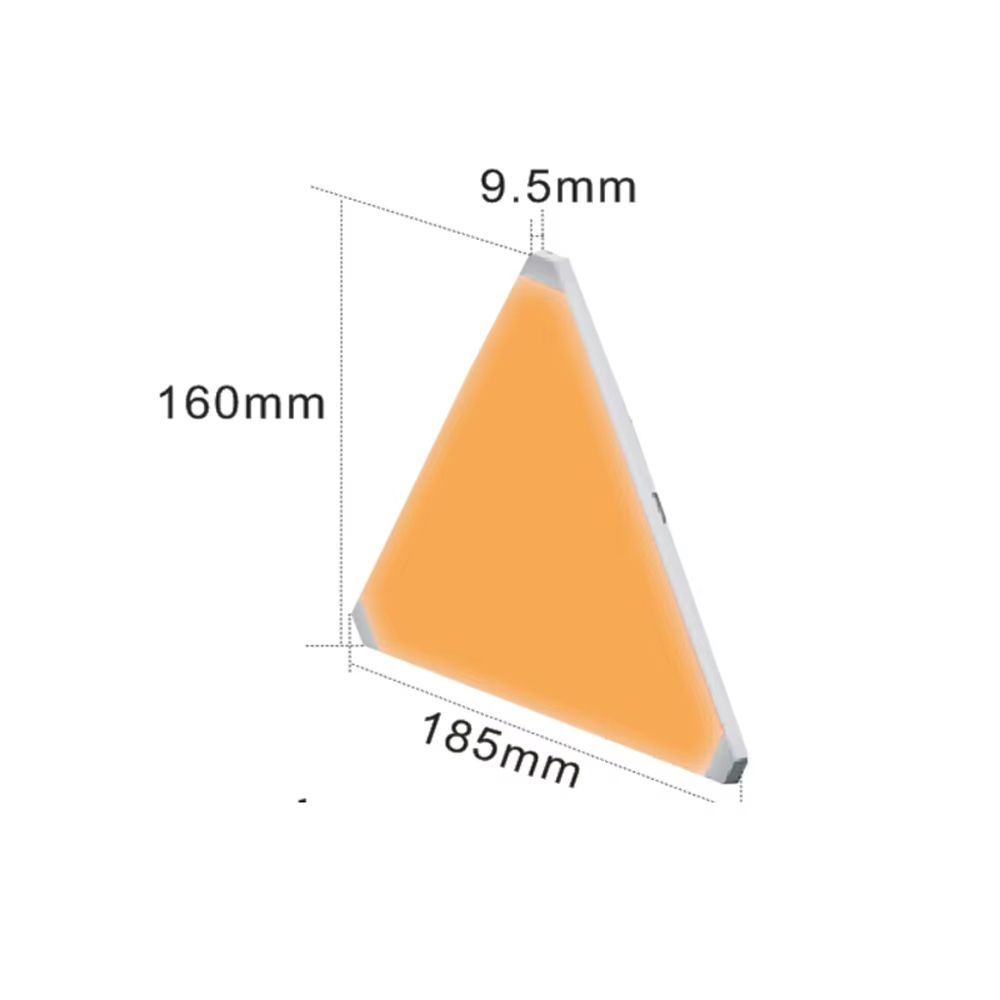 VividGlow Smart Triangle Lamp – Music Sync RGB Triangle LED Wall Light