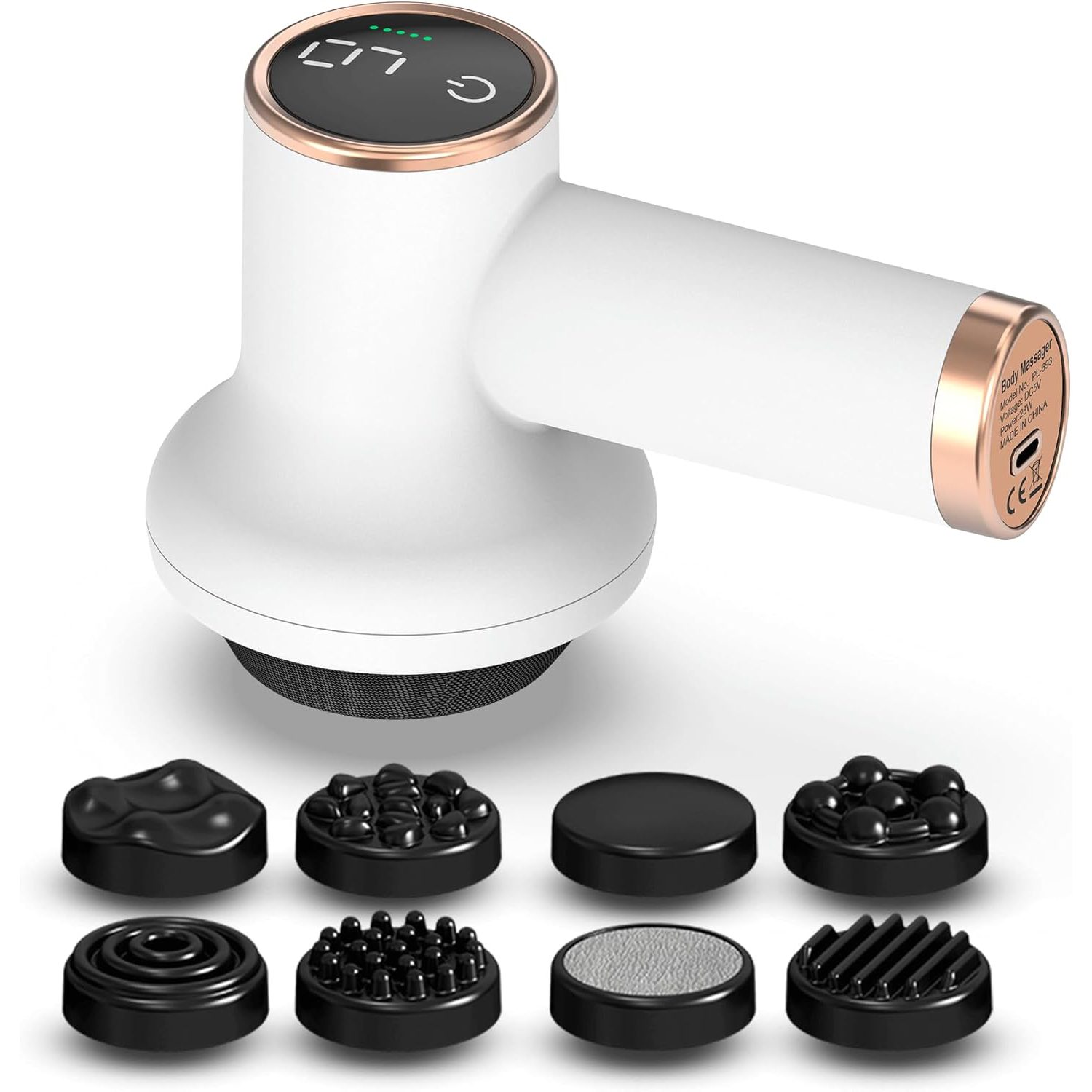 Electric Massager, 8 Massage Heads, Tummy Legs Hips, Shape Body, Relax Body, Relieve Stress