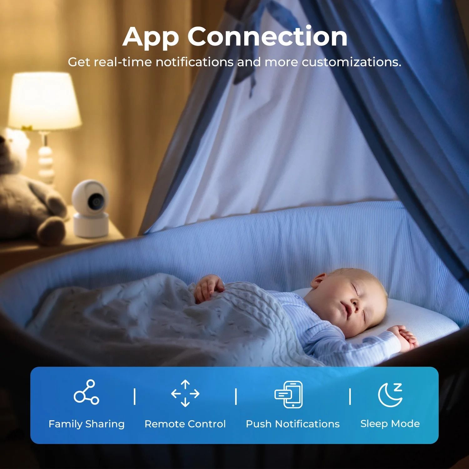 IMILAB WiFi 6 Indoor Baby Monitor Camera for Child Safety C21 C22