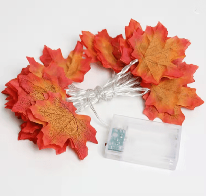 Maple Leaf LED Fall String Lights