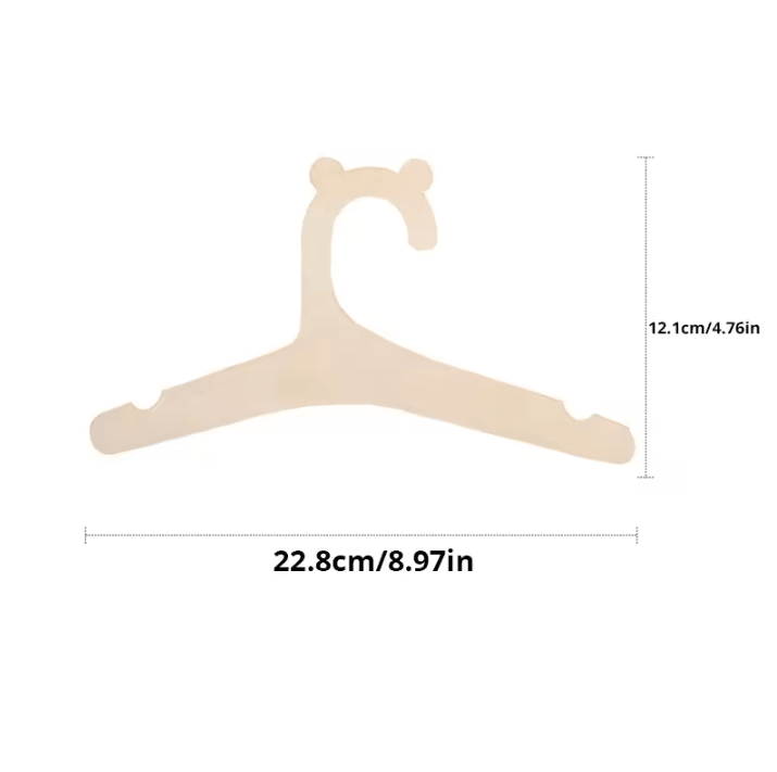 10-Piece Baby Wooden Hanger Rack – Creative Nursery Clothes Hanger Set
